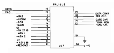 IBM 5170 motherboard - Chip U87.png